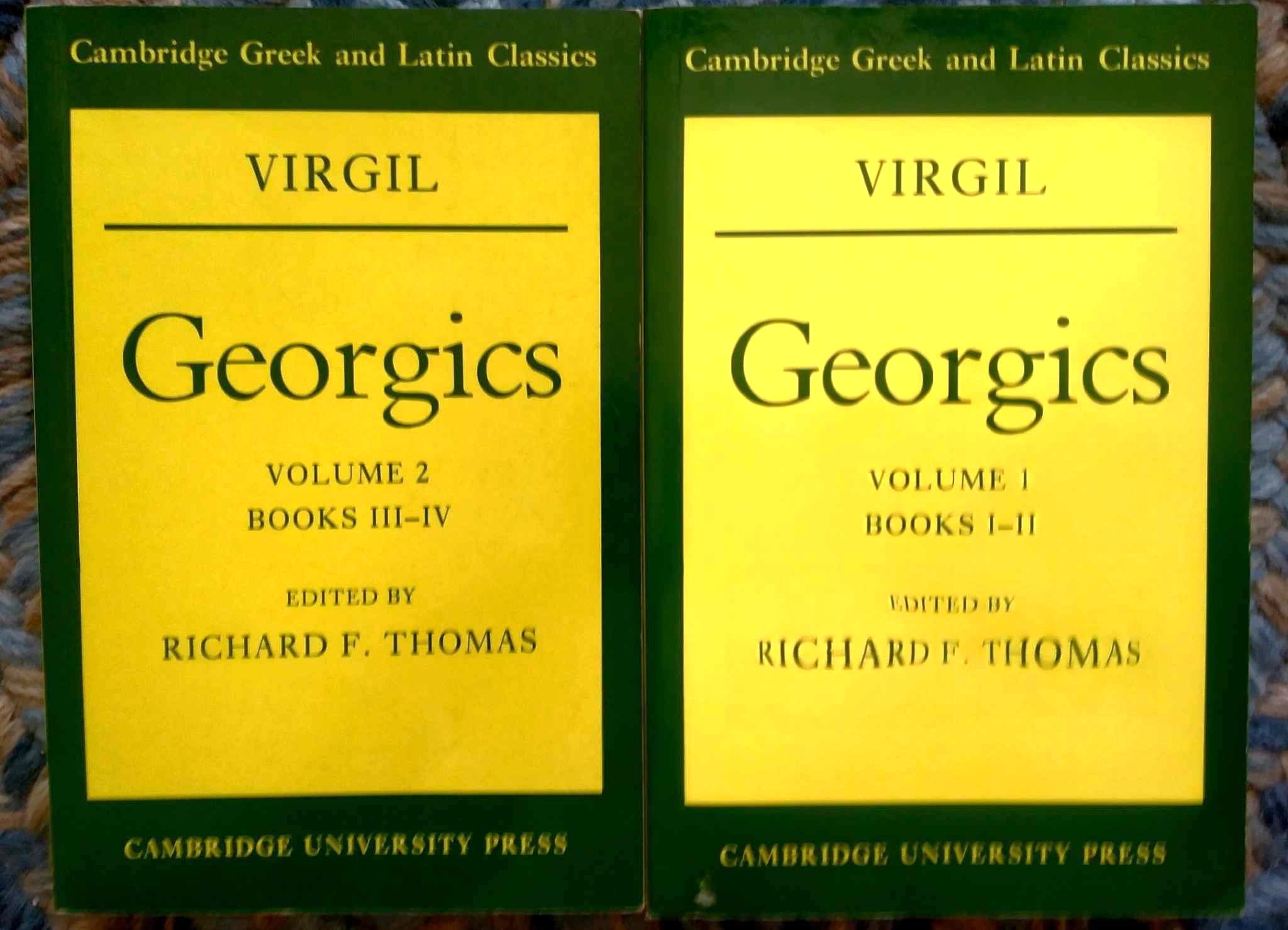 Georgics, Volume I, Books I-II; Volume 2, Books III-IV