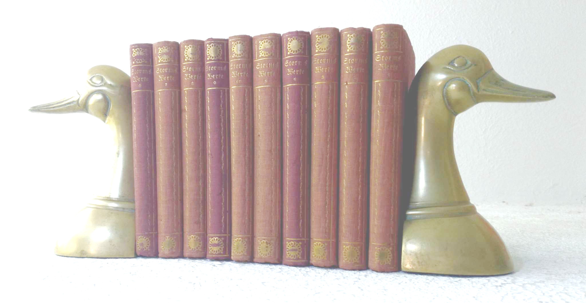 A lot of ten (10) Theodor Storm volumes: Samtliche Werke