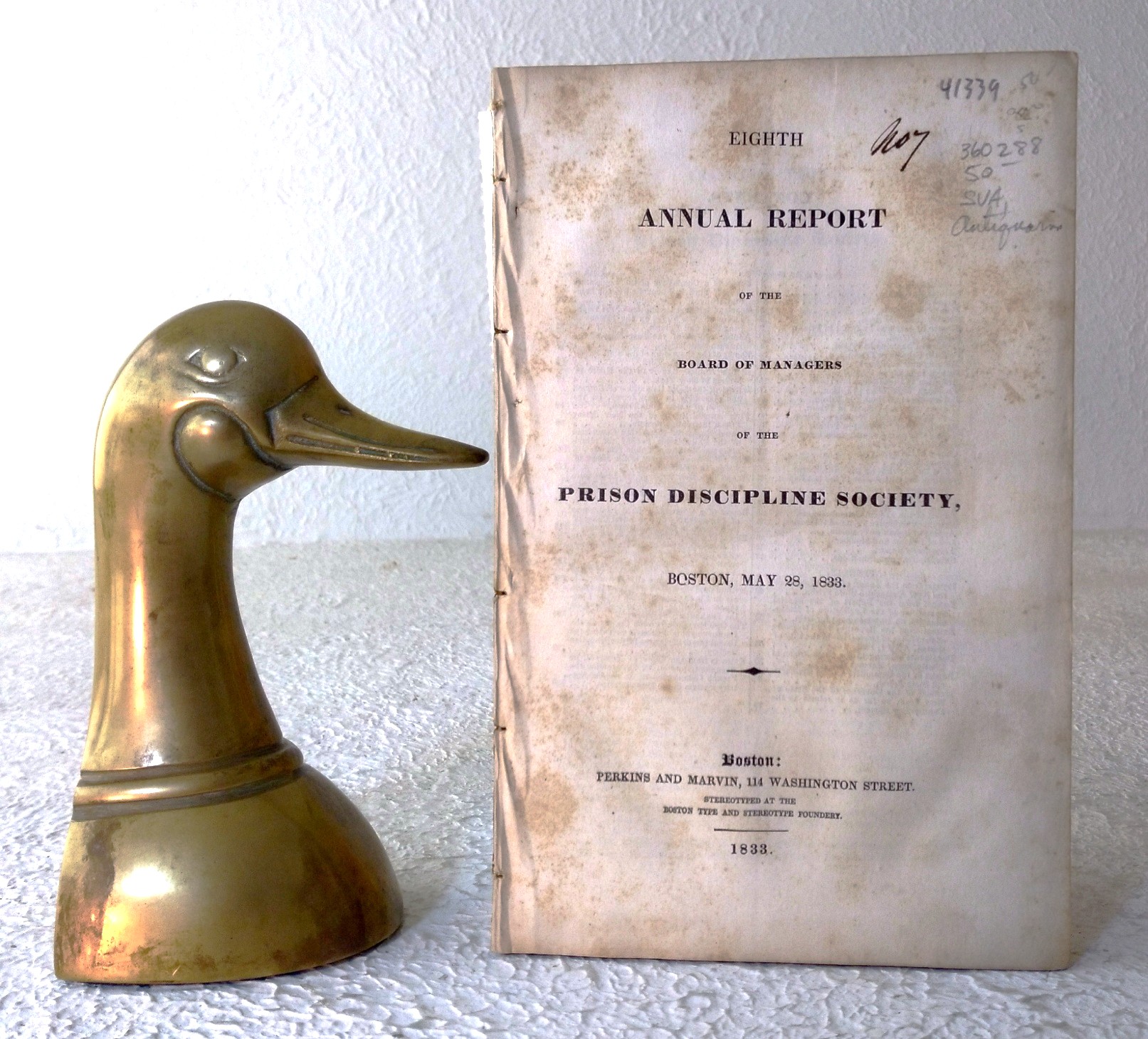 EIGHTH ANNUAL REPORT OF THE BOARD OF MANAGERS OF THE PRISON DISCIPLINE SOCIETY