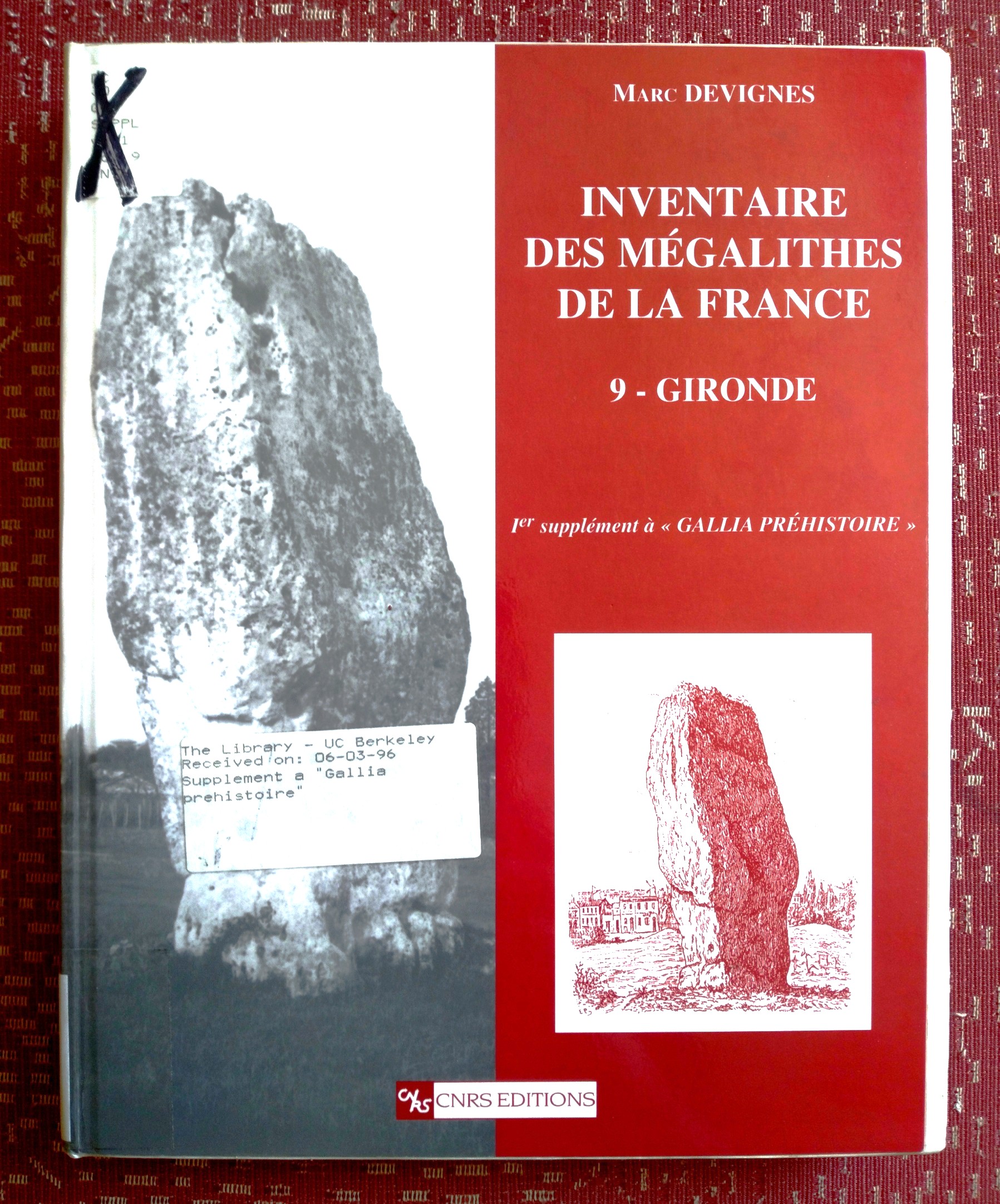 Image for Inventaire des mgalithes de la France Inventaire des mgalithes de la France