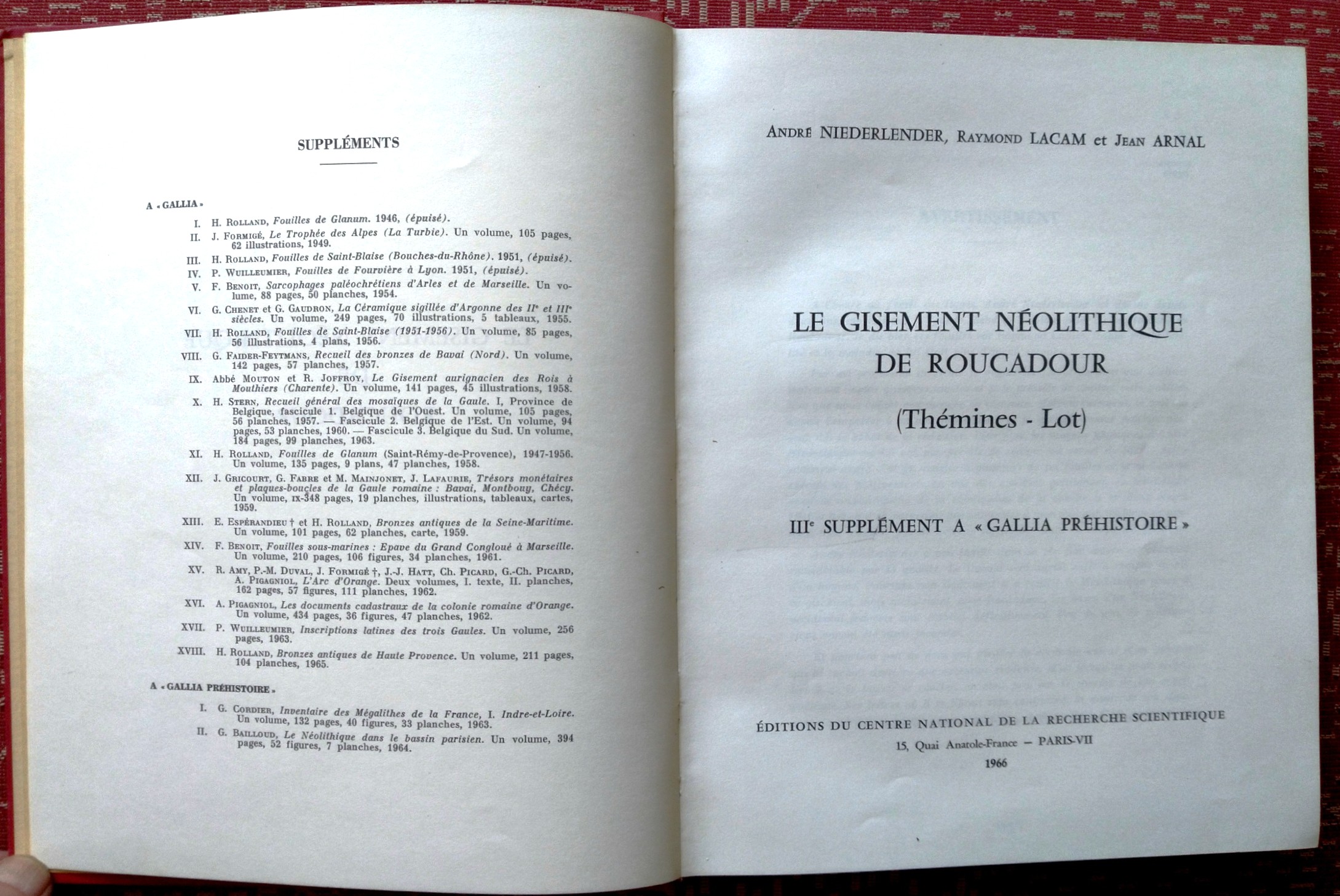 Image for Le Gisement Neolithique de Roucadour (Themines - Lot) Le Gisement Neolithique de Roucadour (Themines - Lot)