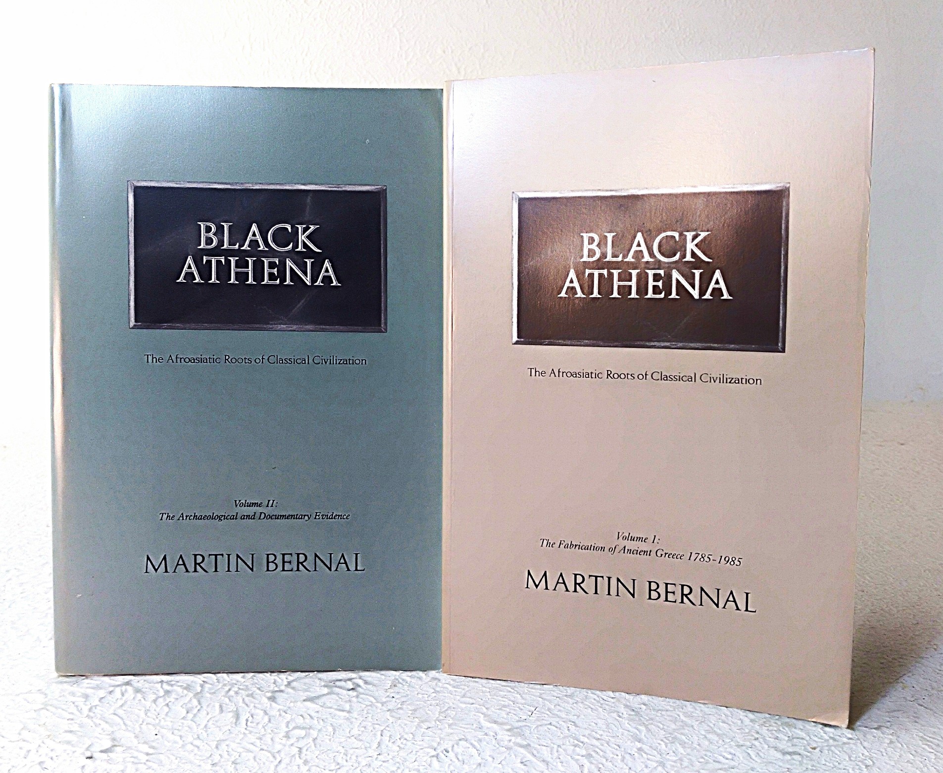 Black Athena: the Afroasiatic roots of classical civilization, Volume I: The Fabrication of Ancient Greece 1785-1985; Volume II: The Archaeological and Documentary Evidence