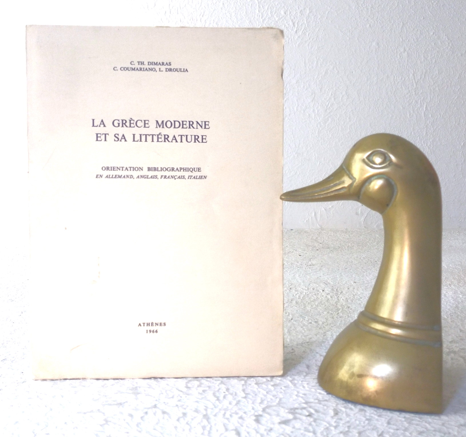 La Grece Moderne et sa Litterature: orientation Bibliographique en Allemand, Anglais, Francais, Italien