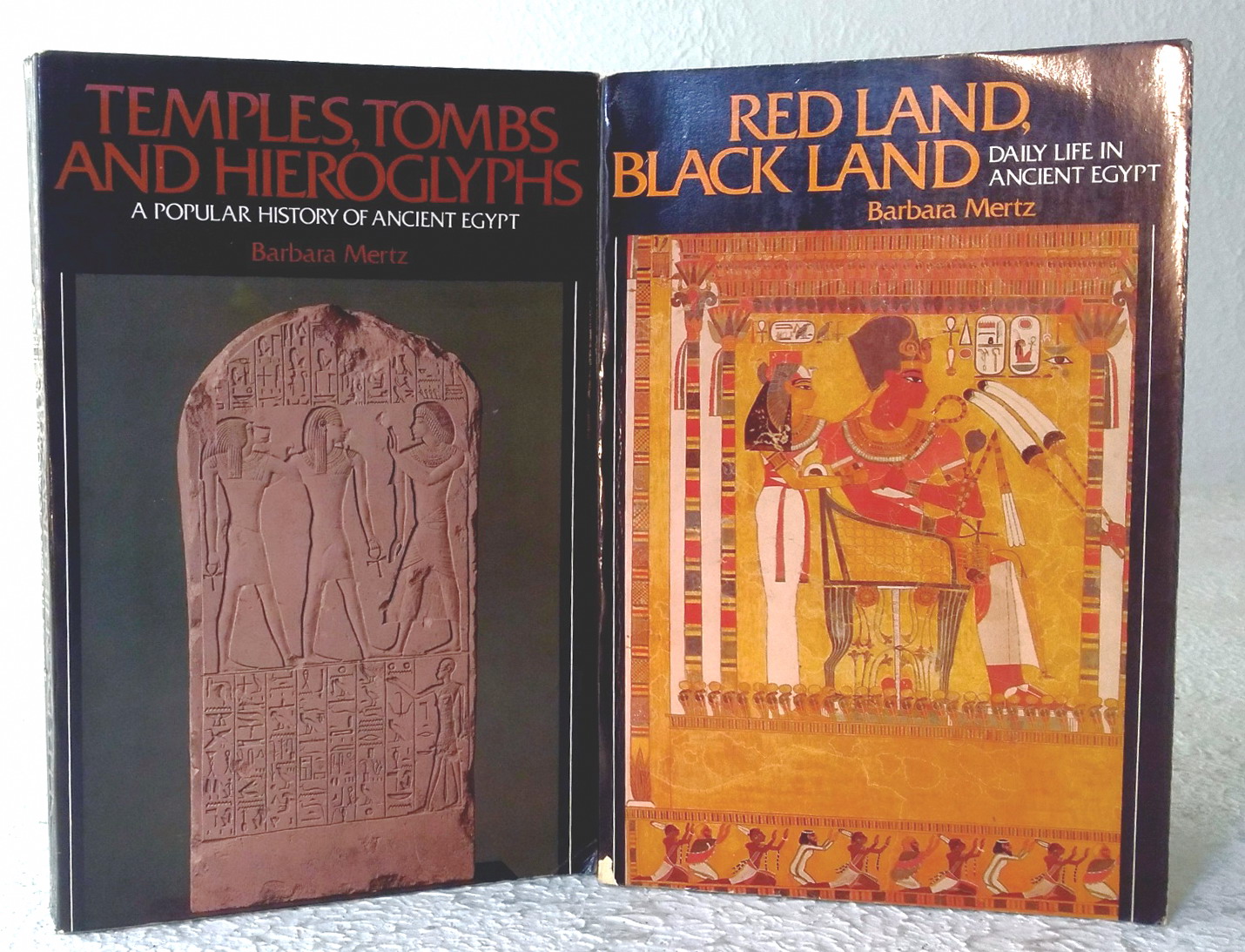Red Land, Black Land; Temples, Tombs and Hieroglyphs: a popular history of Ancient Egypt