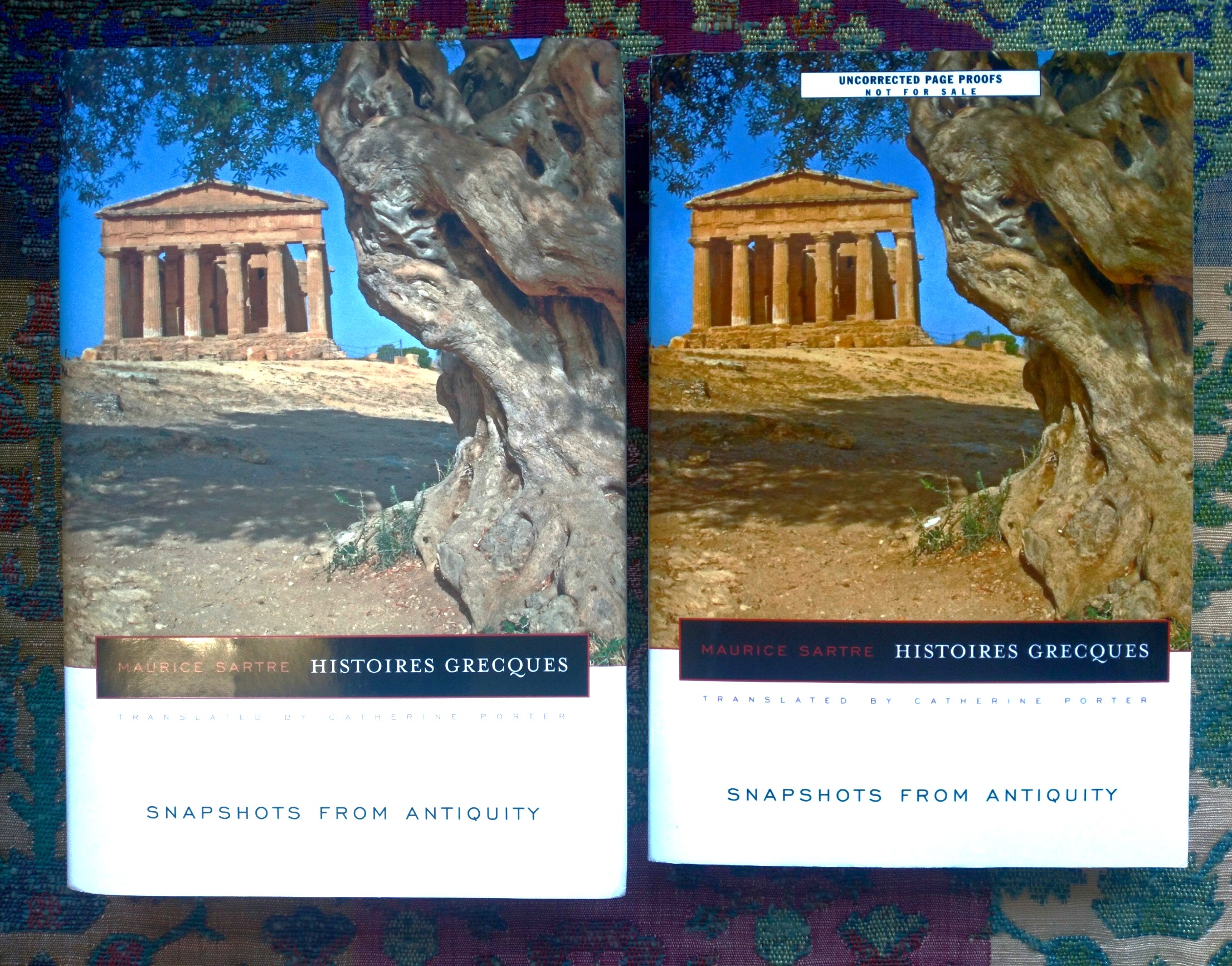 Histoires Grecques Snapshots from Antiquity; complete with an Advance Reader's Copy in softcover