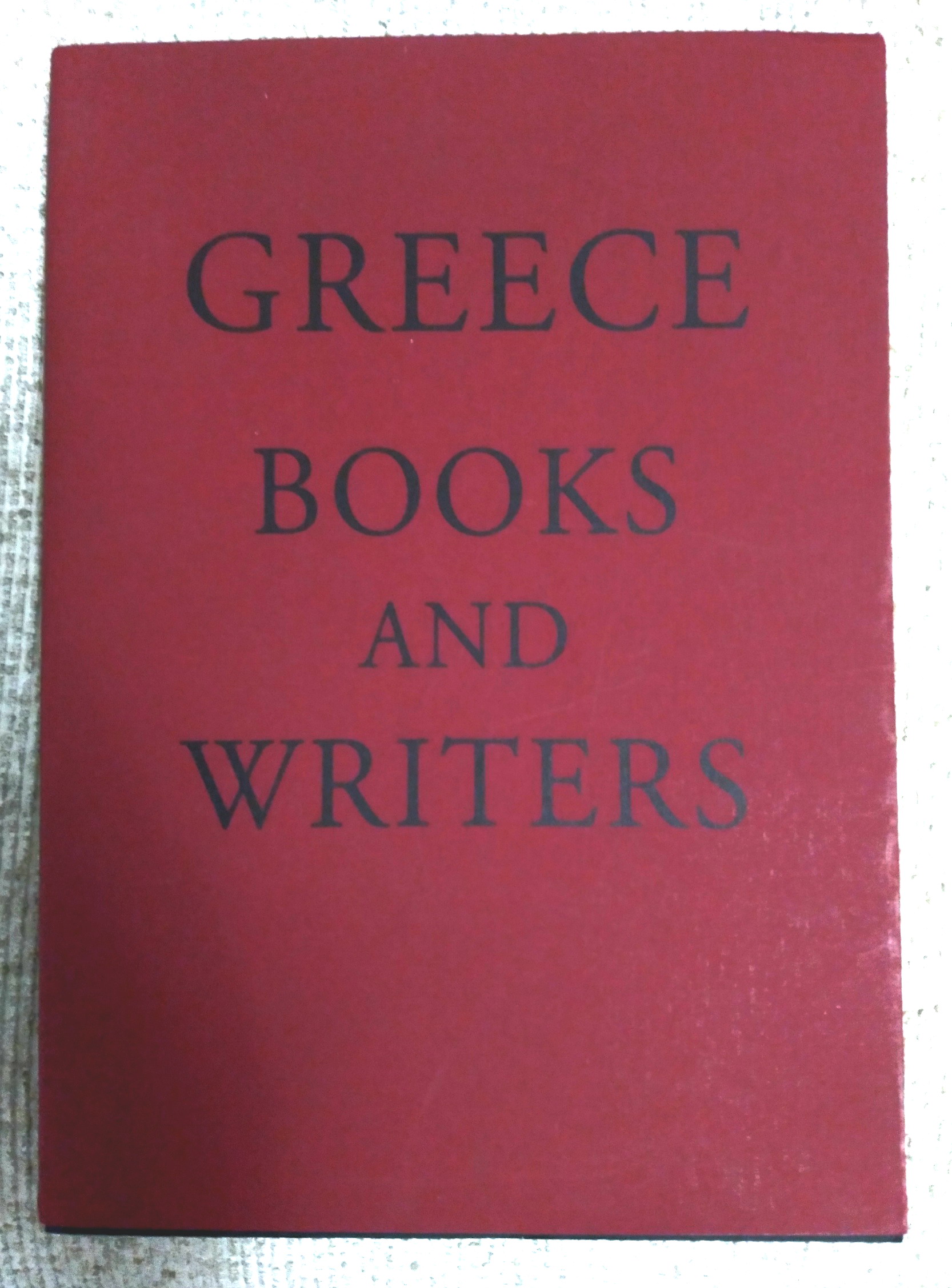 Greece Books and Writers
