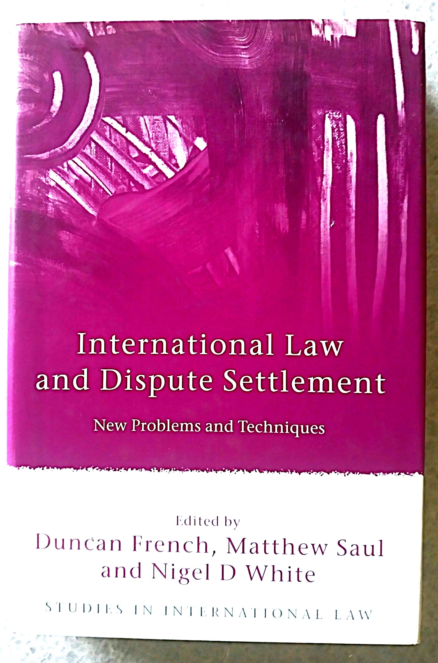 International Law and Dispute Settlement: new problems and techniques