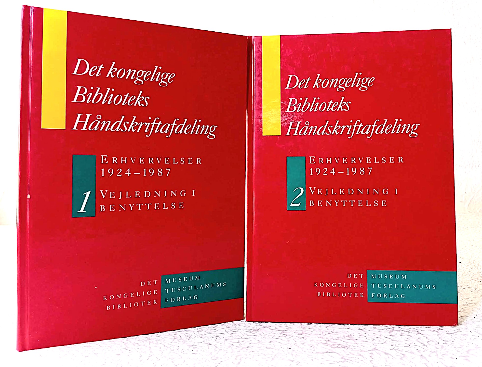 Det Kongelige Biblioteks Handskriftafdeling: Volume 1: Erhvervelser 1924-1987; Volume 2: Erhvervelser 1924-1987