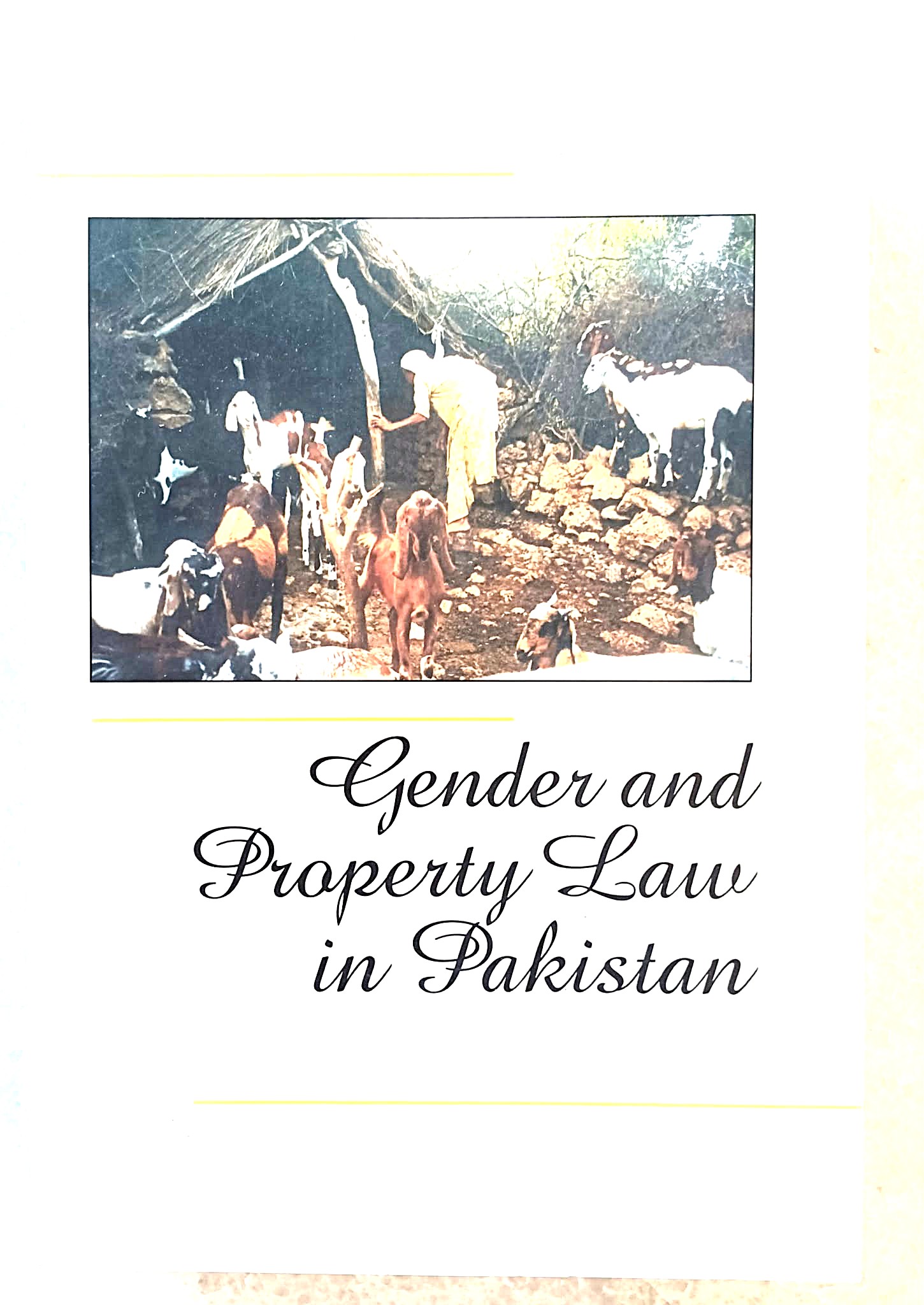 Gender and Property Law in Pakistan: resources and discourses