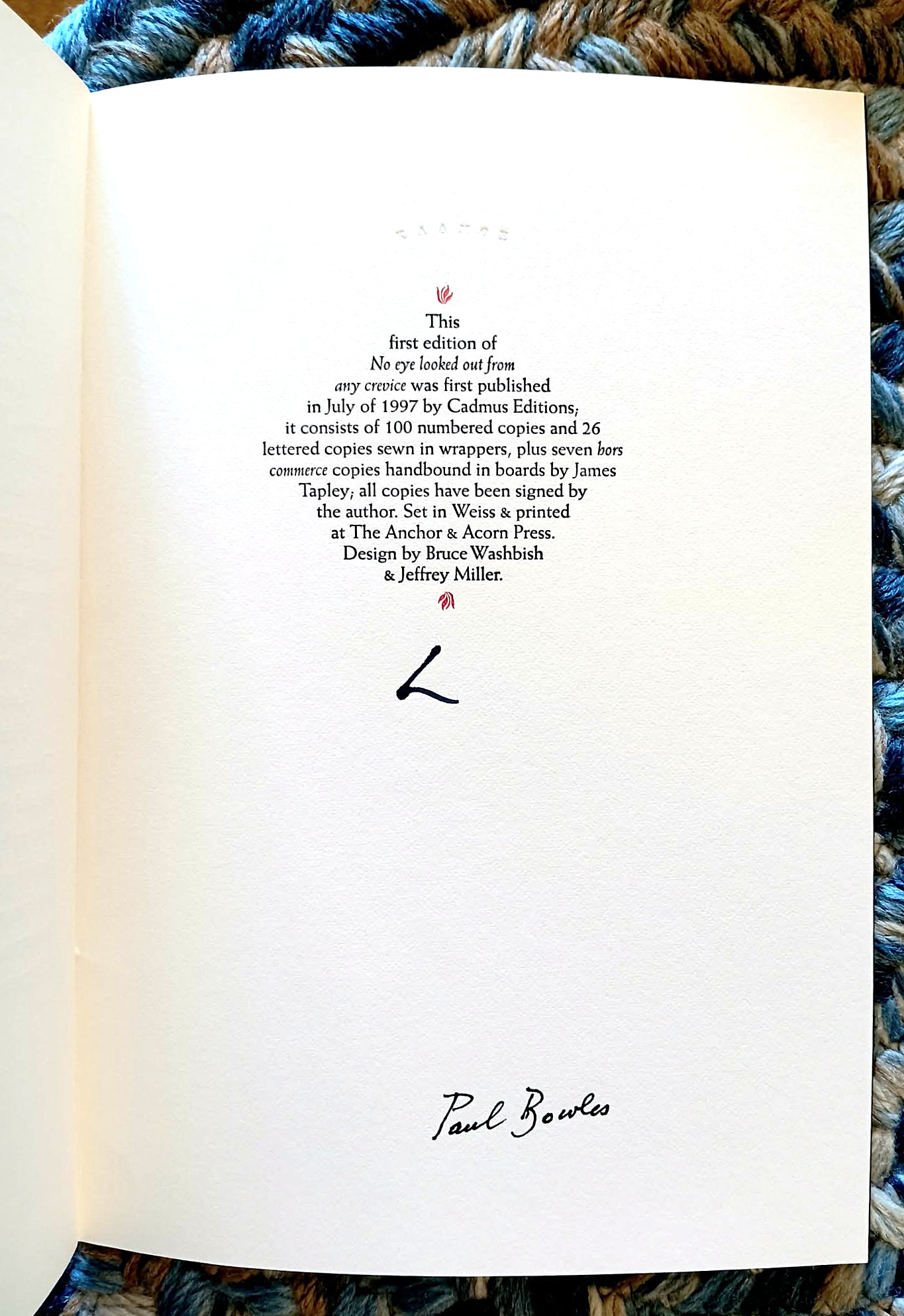 Image for No eye looked out from any crevice No eye looked out from any crevice