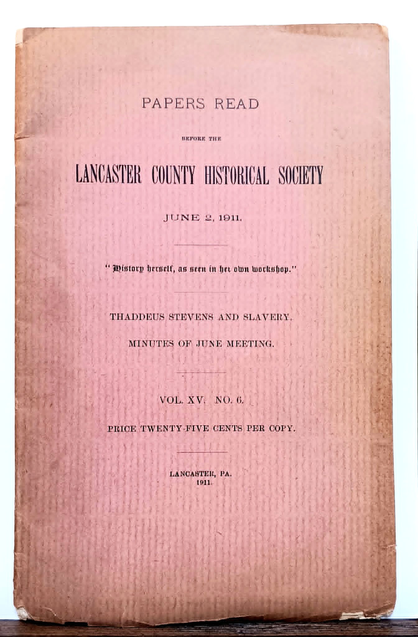 Thaddeus Stevens and Slavery