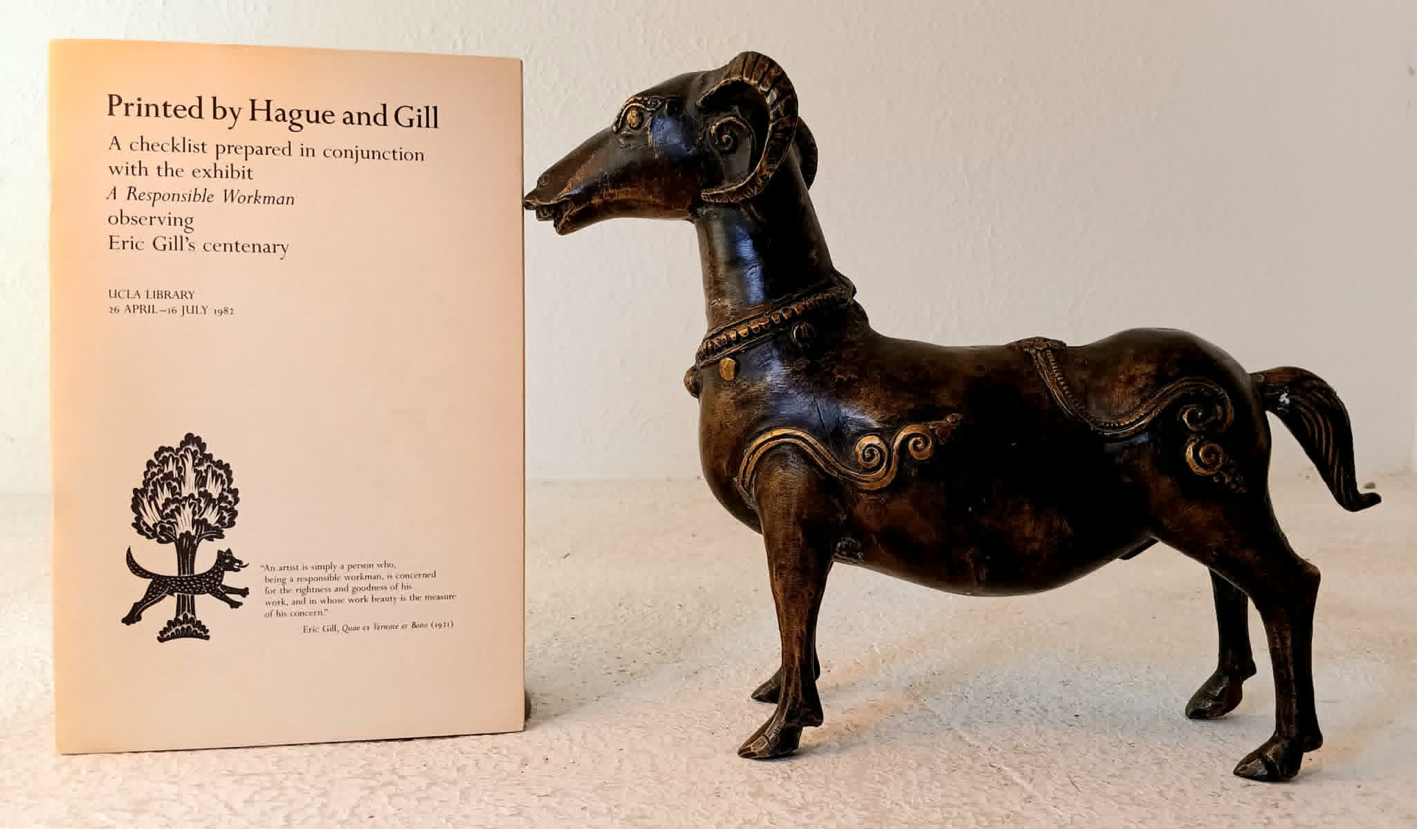 Image for Printed by Hague and Gill: a checklist prepared in conjunction with the exhibit A Responsible Workman observing Eric Gill's centenary Printed by Hague and Gill: a checklist prepared in conjunction with the exhibit A Responsible Workman observing Eric Gill's centenary