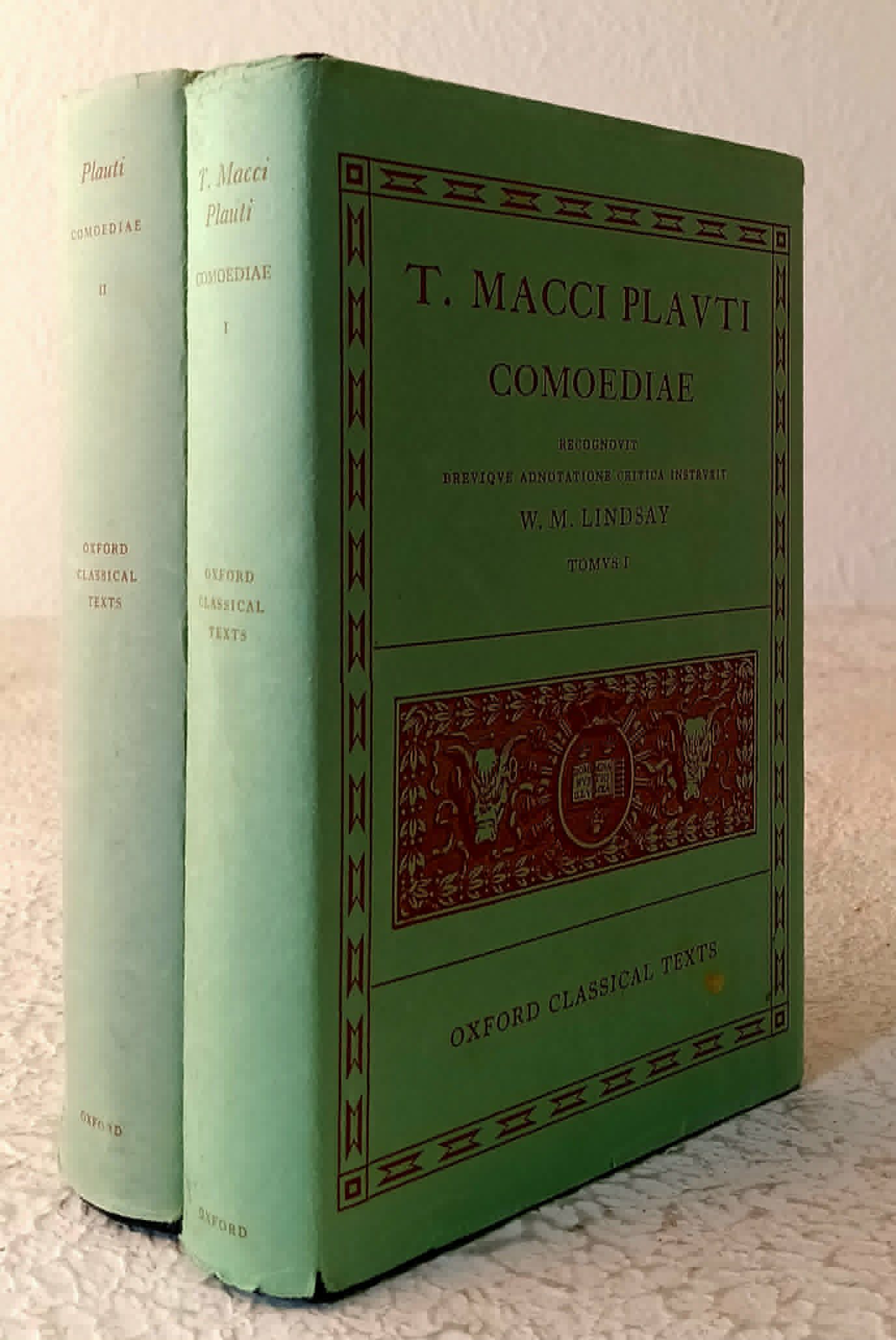 Image for T. Macci Plauti: Comoediae, Tomus I, Tomus II T. Macci Plauti: Comoediae, Tomus I, Tomus II