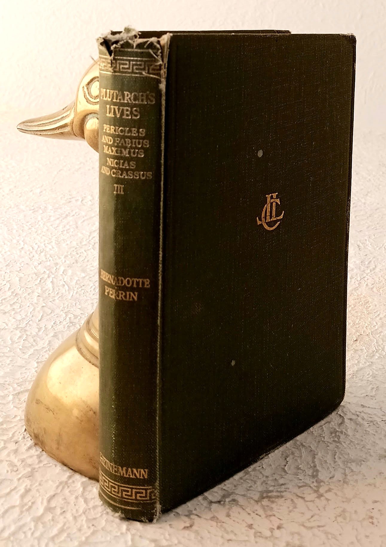 Image for Plutarch's Lives, in ten volumes, Volume III: Pericles and Fabius Maximus, Nicias and Crassus Plutarch's Lives, in ten volumes, Volume III: Pericles and Fabius Maximus, Nicias and Crassus